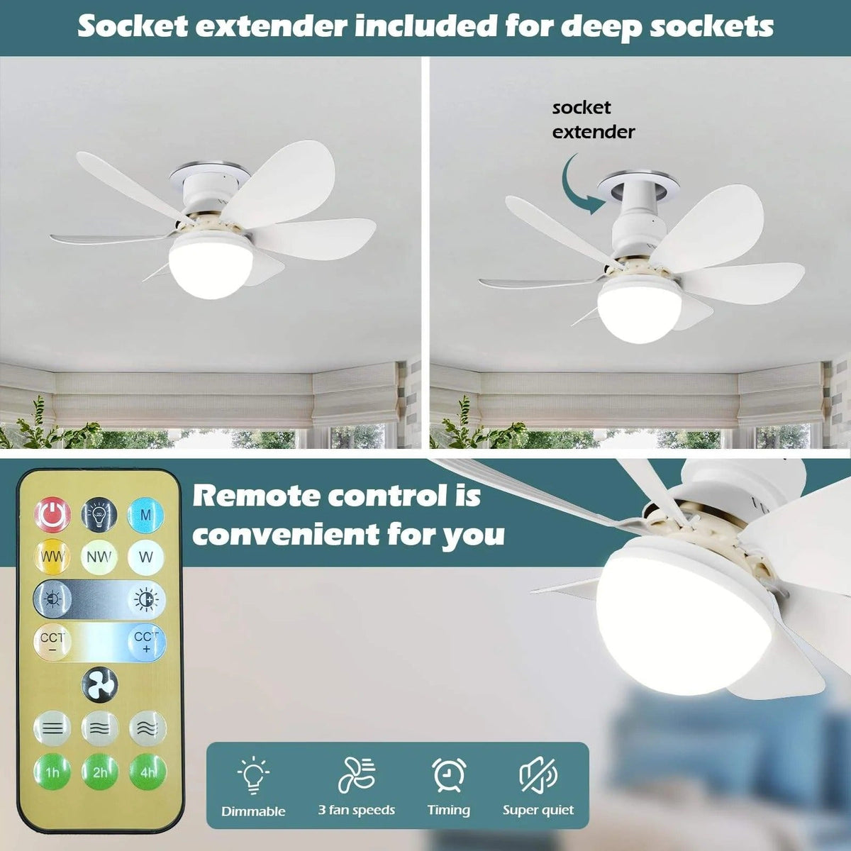 Flower Fan Light
